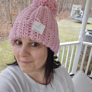 Beanie- handmade crocheted wool hat-  small adult/ teen wool hat- winter hat